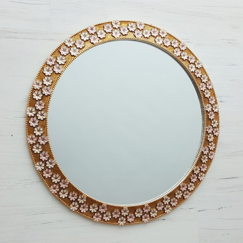 BnH 체리 원형 인테리어 거울 디자인 벽거울 8466